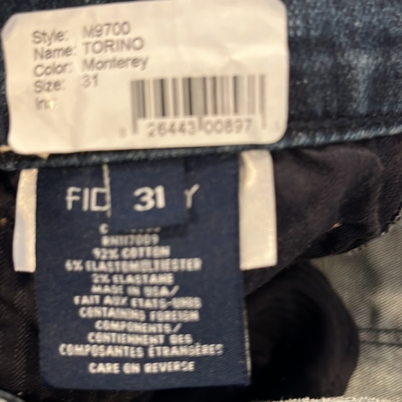 FIDELITY Men’s Torino Monterey Distressed Stretch Jeans NWOT SZ 31 - Picture 9 of 11